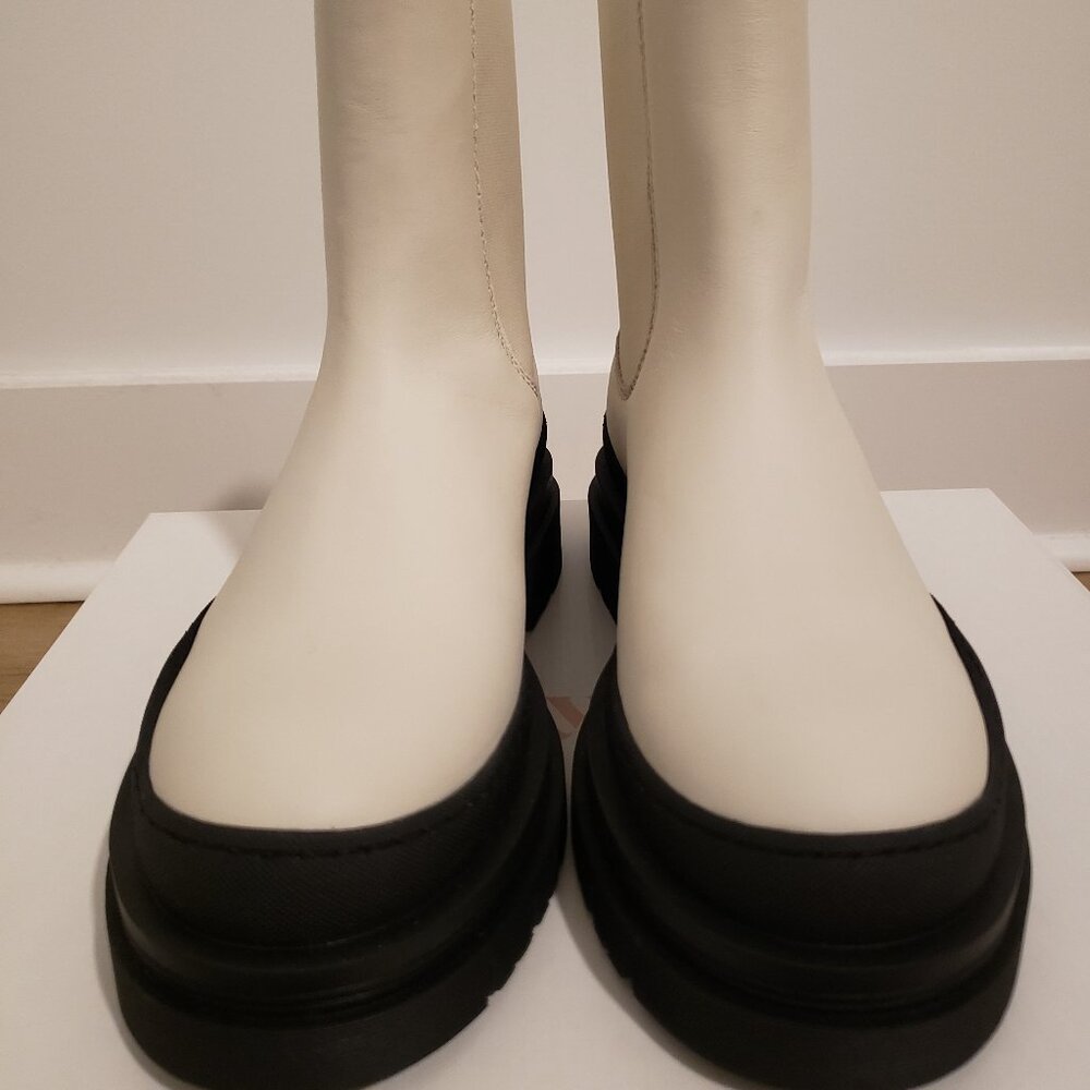 SeeByChloe Ivory Leather Boots